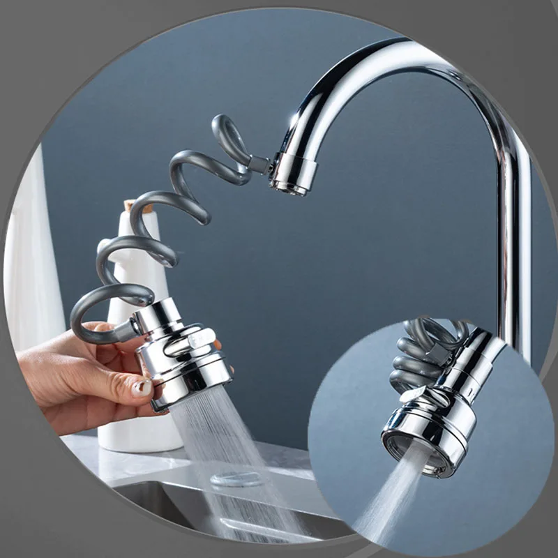 Description Picture 2 of itemUniversal Faucet Extender Adapter Splash Filter Stretchable Nozzle 3 Modes Kitchen Washbasin Faucet Bubbler