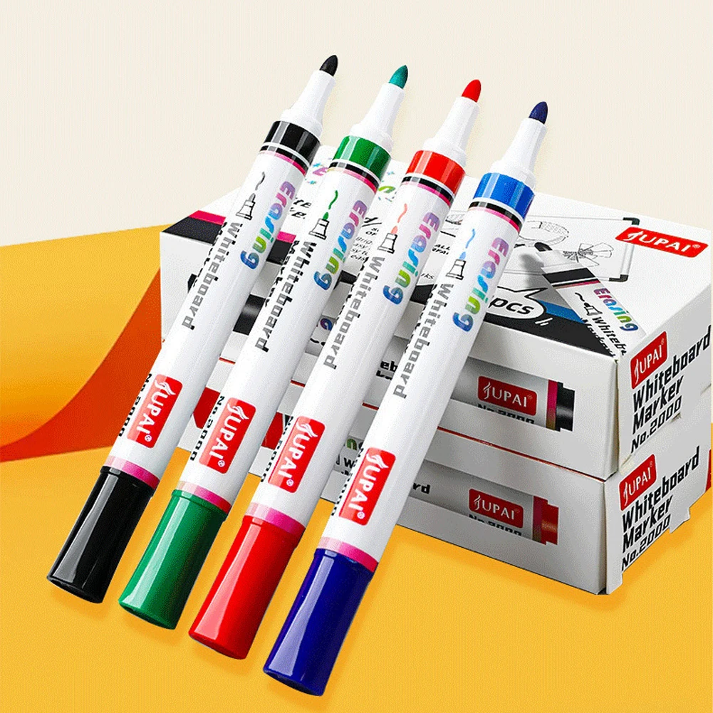 Erasable Whiteboard Pen Multi-Color Combination Durable Thick Marker Blue/Red/Green/Black Conference Office School Stationery