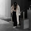 Neo Mint 2024 Winter Warm Fluffy Gradient Eco Fur Jacket Women Luxury Long Faux Fox Fur Coat Street Furry Outerwear Overcoat 3