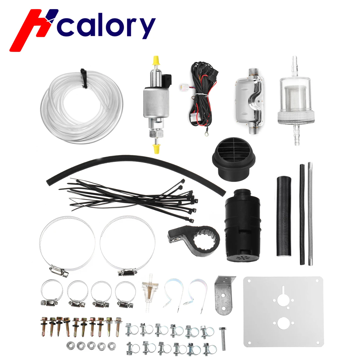 12v 8kw Air Diesel Parking Heater Car Heaters Accessories With Fuel Pump,silencer,pipes,air Vent