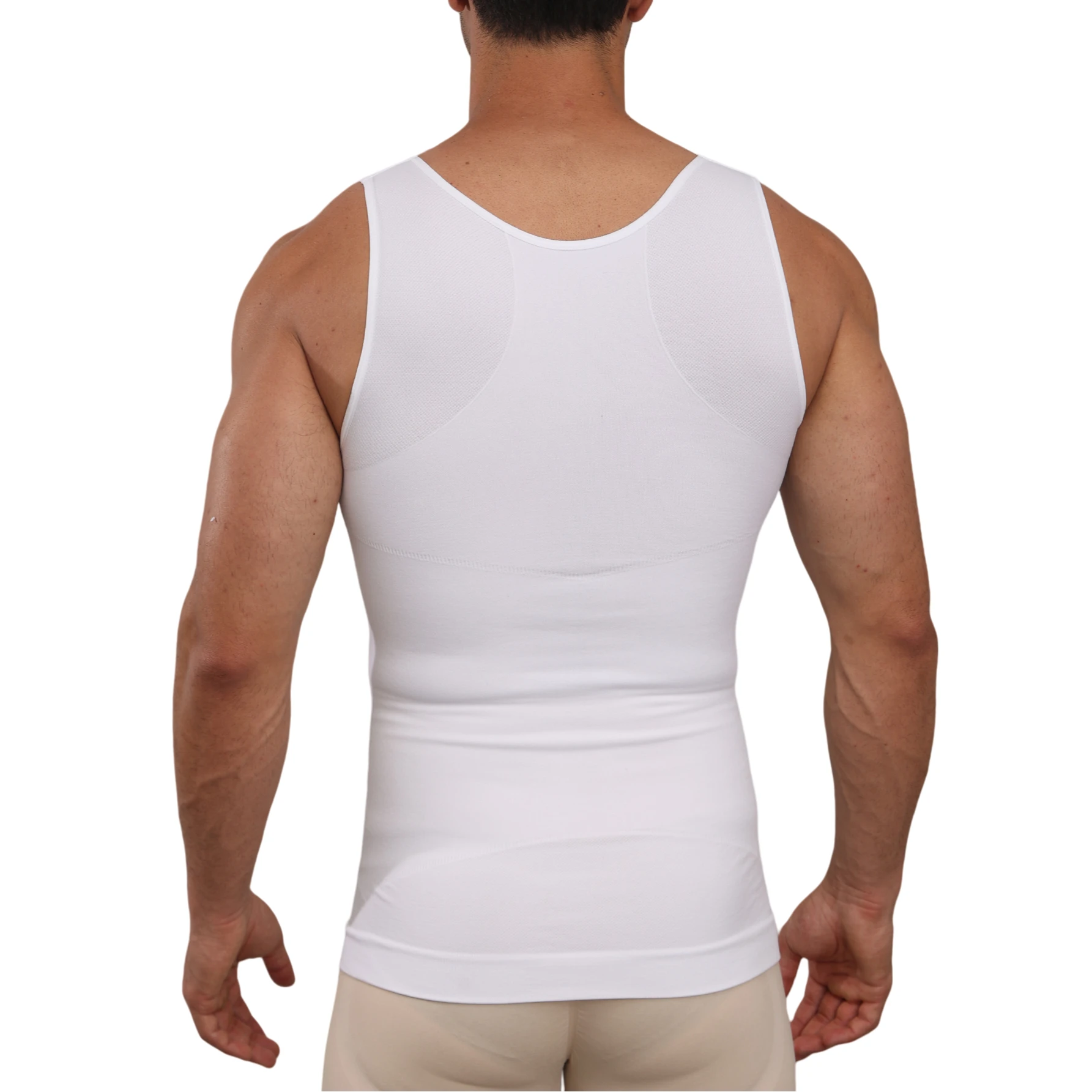 Men Slimming Undershirt Shapewear Body Shaper Tummy Control Belly Compression Tank Tops Waist Trainer Shirts Gynecomastia Vest