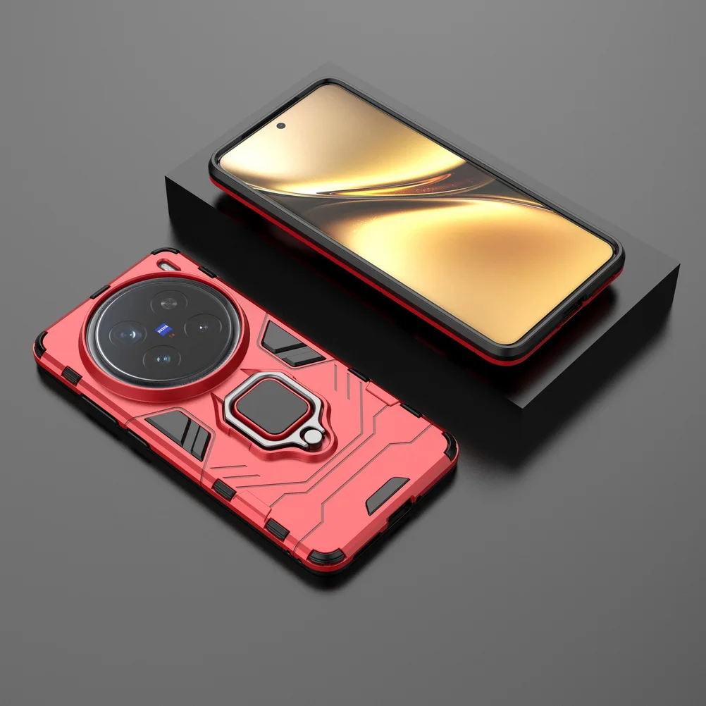 Hybrid Armor Holder Case with Kickstand and Protective Cover