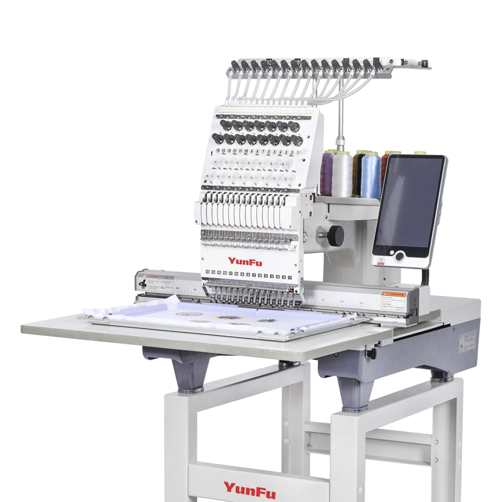 New 2-Year Warranty Single Head Industrial Automatic Digital Embroidery Machine 1200 RPM 350*500mm Computerized Operation 6