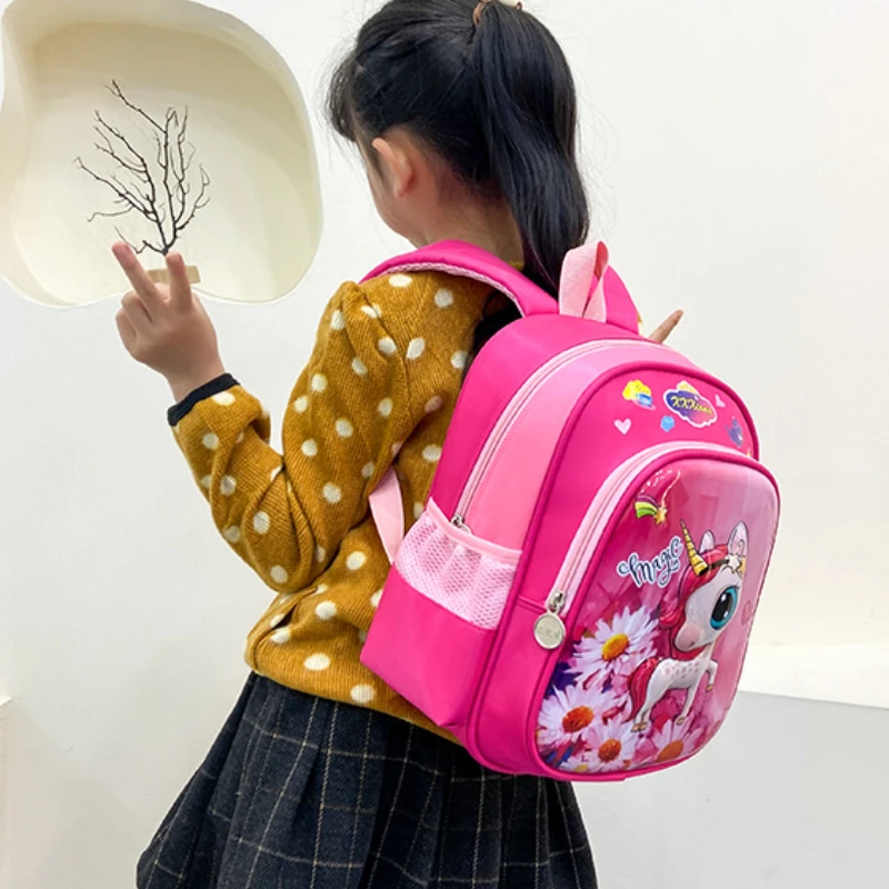 Children Cute Cartoon Unicorn Dinosaur Schoolbags In Kindergarten Boys Girls Fashion Backpacks New Preschool Kids Lovely Bag Hot