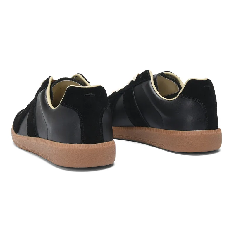 Men Women genuine Lether Casual shoes fashion solid color flat leisure shoes lace-up lether men's comfortable zapatillas hombre