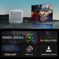 Игровая приставка KINHANK Super Console X Ретро игровая консоль с поддержкой 90000 игр 50 эмуляторов для PS1/PSP/MAME/DC с контроллерами — изображение 3