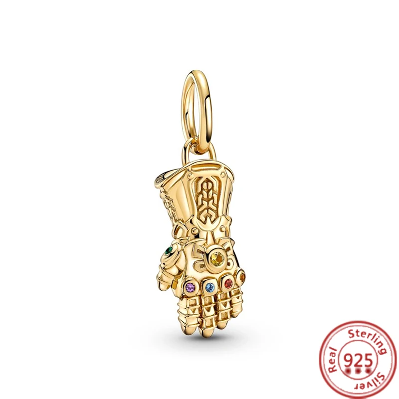 MINISO DISNEY 925 Sterling Silver Marvel Hero Star Wars Rescuers Pendant Charm Fit Original Brand DIY Jewelry Gift charm jewelry