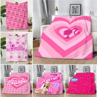 Hot Lovely B-Barbies Printed Blanket Picnic Blankets Warm Blanket Soft and Comfortable Blanket Home Travel Y2k Birthday New 1