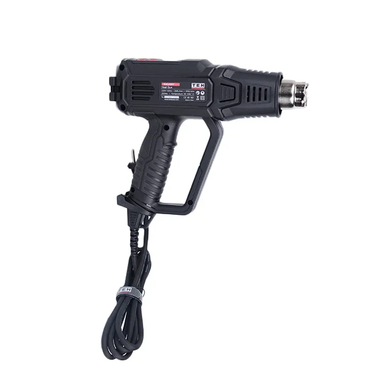 TEH 2000W Variable Temperature Hot Air Gun Kit With Scraper Blades Nozzles 220V Electric Hot Air Blower