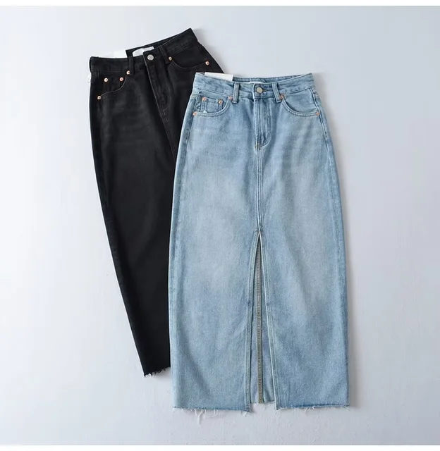 Gonna Jeans Al Ginocchio Elasticizzata Van Der Rich | Donna | Tessuto Morbido E Comodo - Foto 12