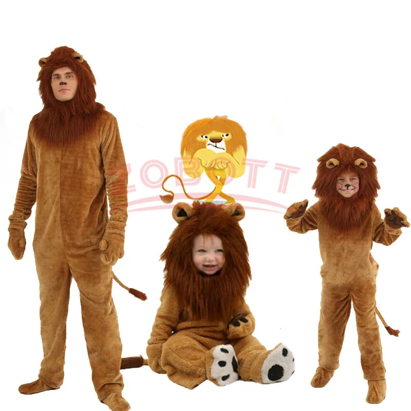 thumbnail image 1 of Disfraz de Halloween para niños y adultos, unisex, de El Rey León, de pelo largo, para cosplay, para fiestas, 1 of 4