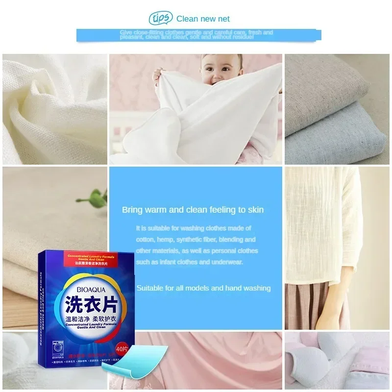 Laundry Tablets 40-120Pcs Efficient Detergent New Fragrance Formula Deep Cleaning Easy Dissolve