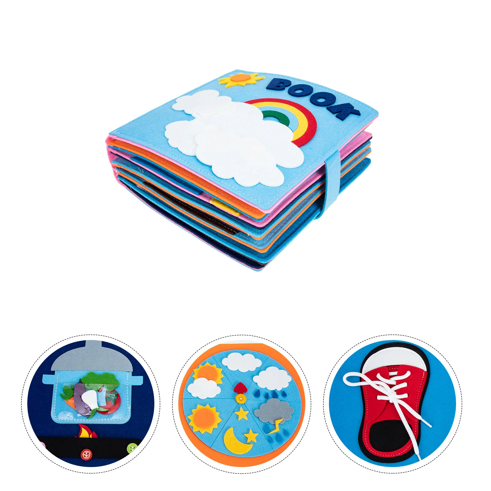 

Children's Felt Book Educational Toy Toys Learning Toddler Busy Board Childrens Books Kids Cloth