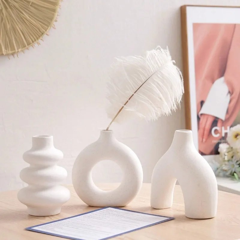 Modern Dried Flower Vase Home Decoration Center Wedding Table Party Living Room Office Bedroom Gift Creativity Convenient