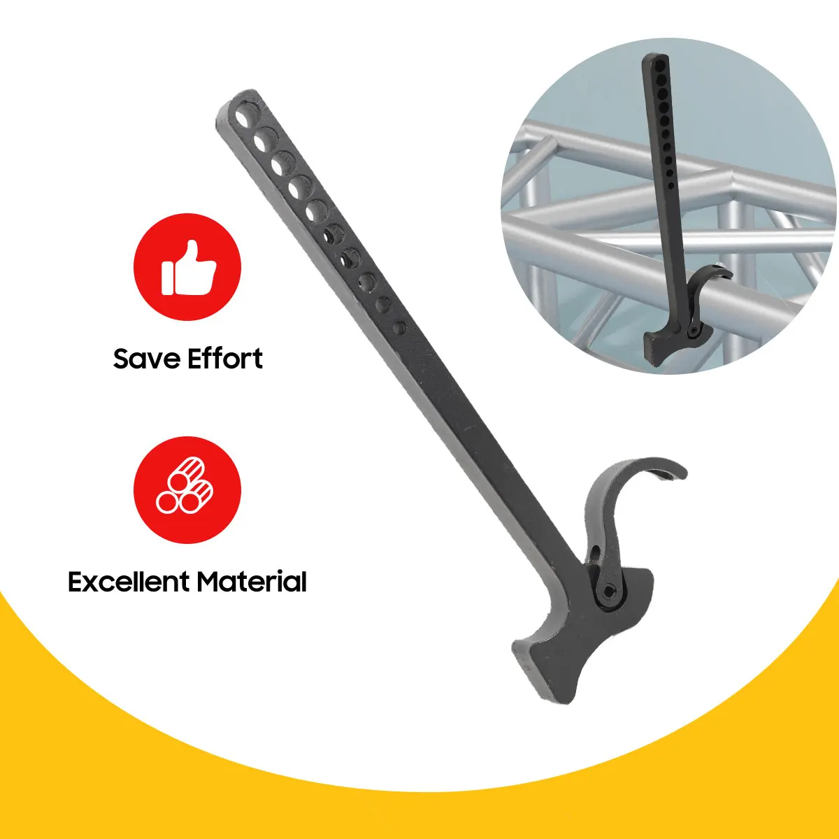 Werkzeug zum Entfernen der Bühneninstallation, Bühnen-Aluminium-Zapfenbeleuchtung, Truss-Hammer, Truss-Pin-Entferner für globale F34-Trusses – Detail 5