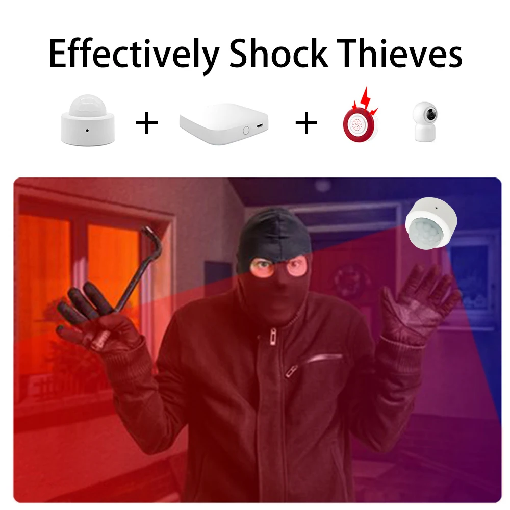 ZigBee Motion Sensor PIR IR Automation Human Body Infrared Detector Wireless Security Mini Tuya Smart Life Home Alexa Compatible 2