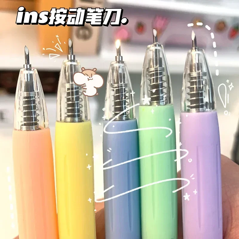 Art Utility Knife Pen Scrapbooking Cutting Tool Express Box Knife Paper Cutter DIY Craft Supplies Album Diary Carving Tools paper cutter utility knife