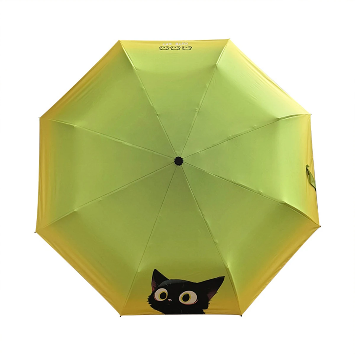 Fully automatic umbrella for both rain and wind resistance student cartoon cute lightweight folding sun um