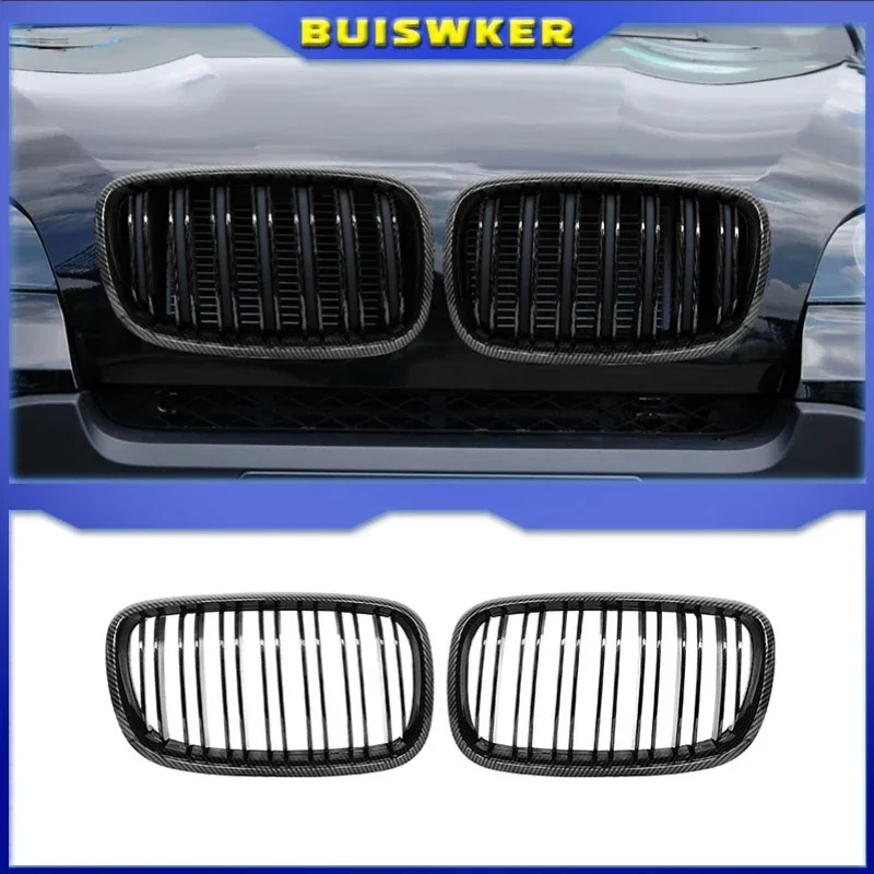 

Левая и правая решетка для радиатора BMW X5 X6 2007-2013, Черная