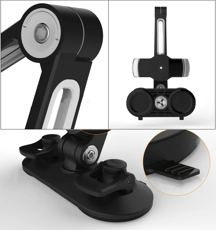 Suporte do Telefone Tablet Ventosa Suporte de Carro Suporte de 360 Graus de Montagem para Ipad Mini ar Pro 4.7 12.9 Xiaomi Redmi Almofada de Escrita Mipad - Imagem 2