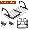 New Foldable Radiator Drying Rack Extendable Clothes Drying Hanger Stainless Steel 42-72cm Shoes Towels Drying Rack for Balcony 4
