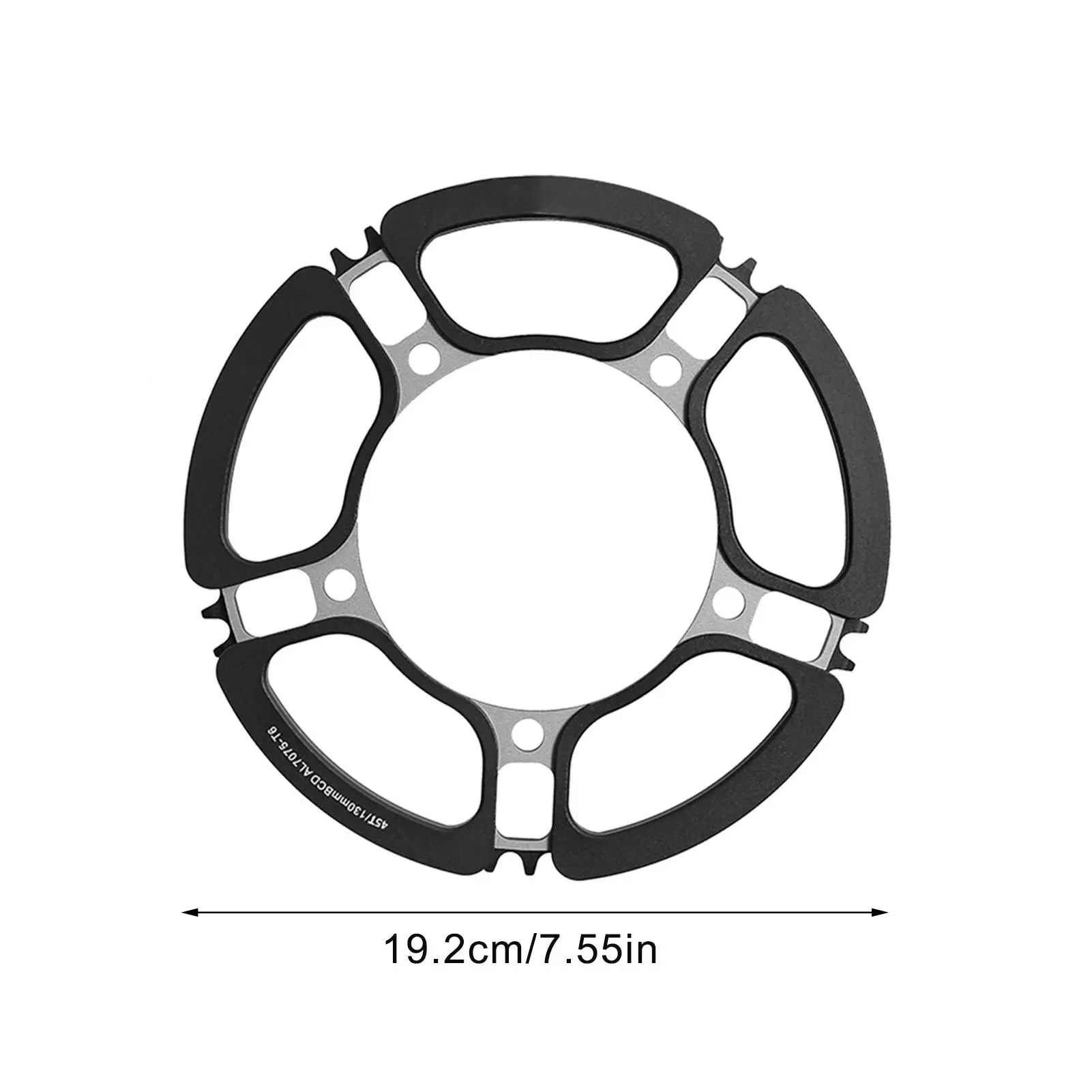 

Bicycle Crankset Aluminum Alloy Single Speed Petal Type Crankset