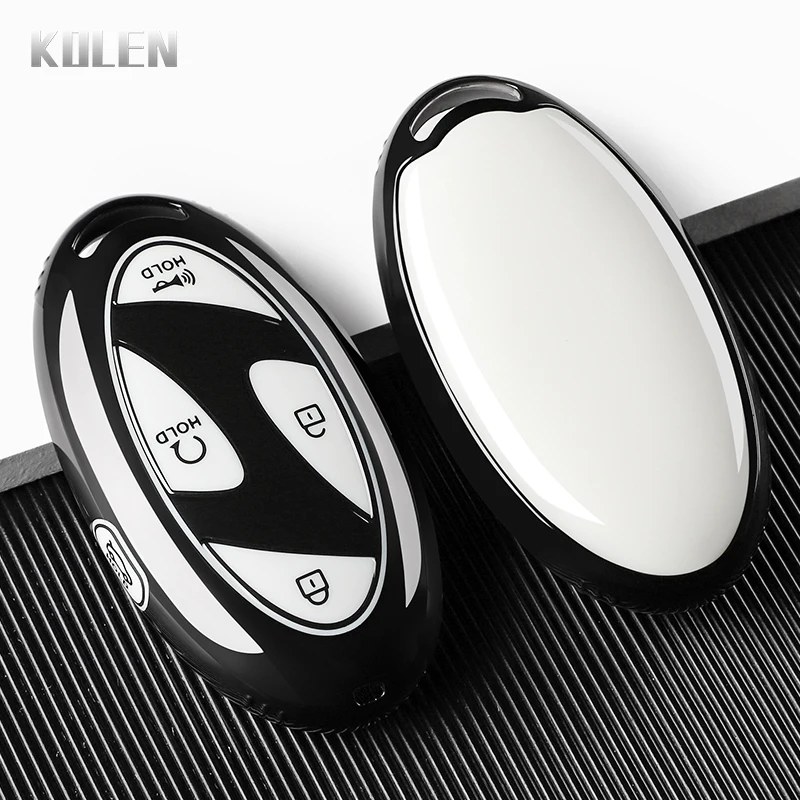 Neue TPU-Autoschlüsselhülle für Hyundai IONIQ 6, New Grand Prix GN7, Kona 5, 7-Tasten-Schlüsselanhänger, Schutzhülle, Zubehör-Tasche – Detail 5