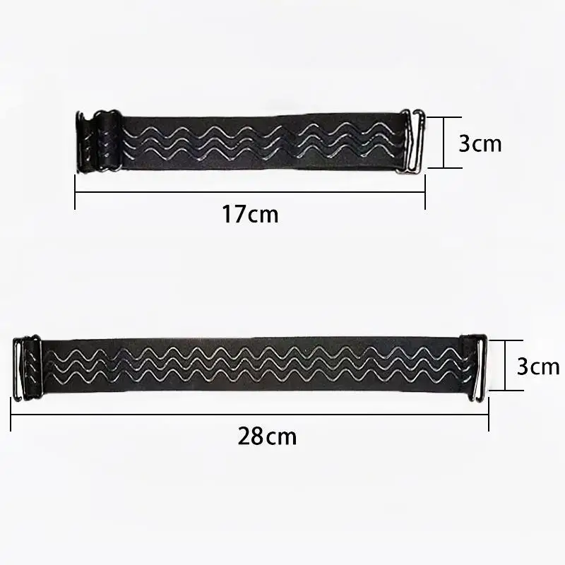 1PC 블랙 조절 가능한 가발 밴드, 가발 고정용 미끄럼 방지 탄성 스트랩, 여성용 통기성 가발 액세서리