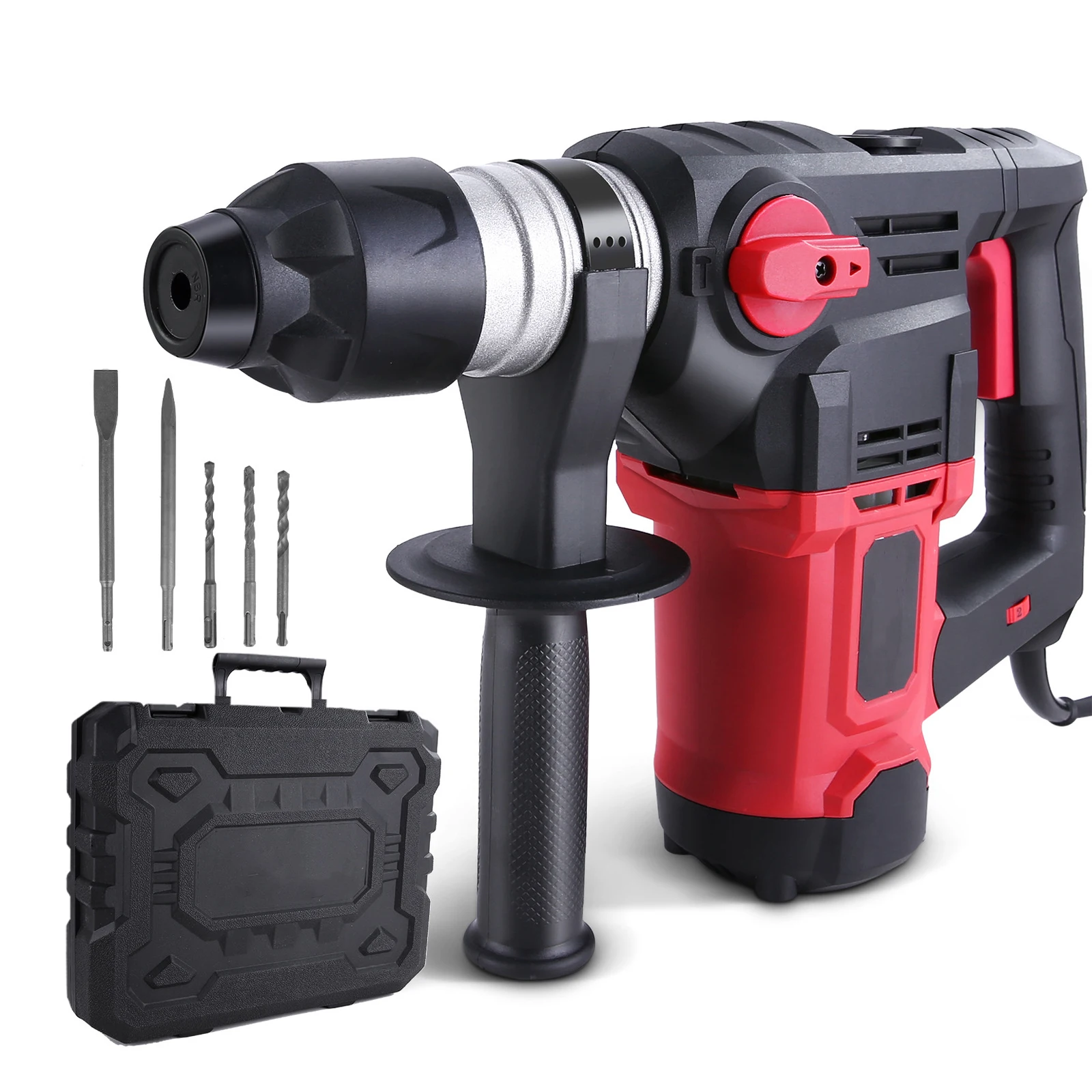 

Meterk 1500w 880rpm BMC+5PCDRILL HAMMER DRILL US warehouse shipment