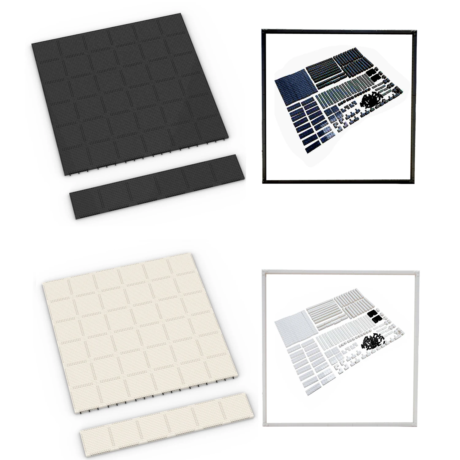 

96x112 Dots Pixel Painting Baseplate Photo Frame 65803 for Particle Square Plate Round Tile 3024 98138 3070 6141 for Art Remix