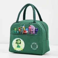Disney Inside Out 2 Kids Anime Lunch Tote Children Cartoon Food Insulation Bag Boy Girl Creative Cute Picnic Bags Handbags Gifts 2
