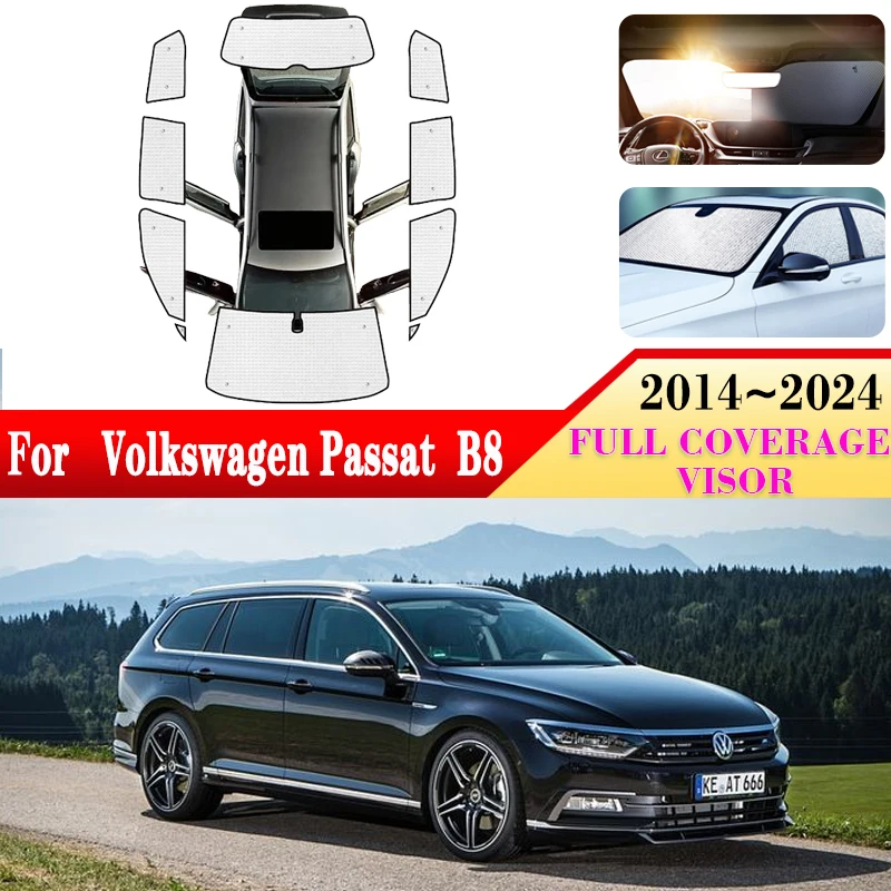 Parasole Posteriore Per VW Passat B8 Variant 2016-2022: Tendina Oscurante Con Rete, Protezione UV E Privacy