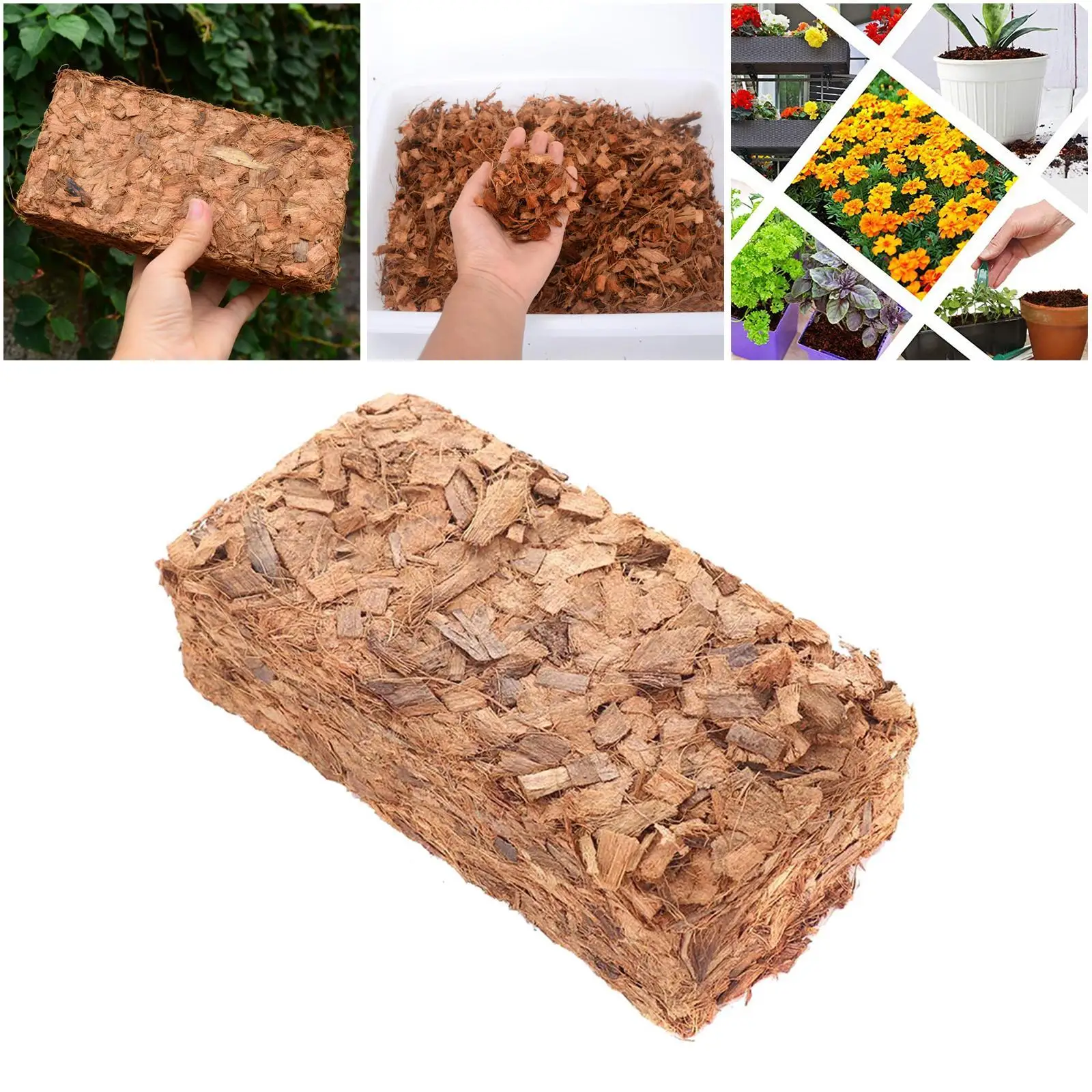Coco Coir Brick Baosity Premium Coco Coir Brick Fiber Potting Soil Coconut Shell Brick Universal