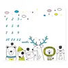 Baby Monthly Record Growth Milestone Blanket Newborn Cute Animal Pattern Photography Props Photo for Creative Background 4