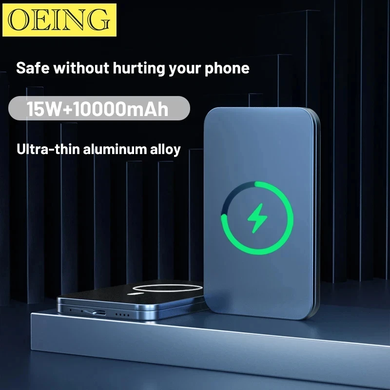 

Новый внешний аккумулятор Macsafe для iphone 12, 13, 14, 15 Pro Max Plus, 10000 мАч, магнитный беспроводной внешний аккумулятор, дополнительный запасной аккумулятор