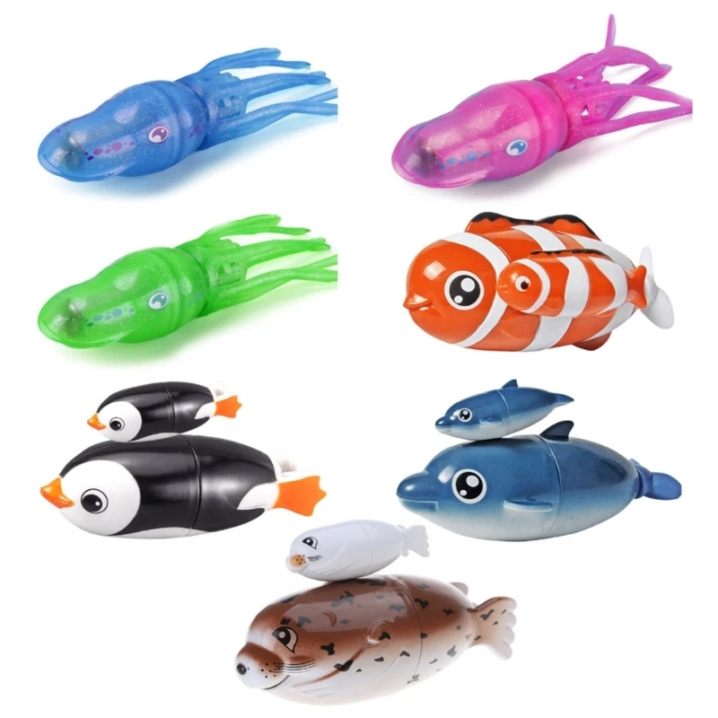 

Water Play Bath Toy Floating Fish Boat for Babies Fine Motor Skill Fish Toy Battery Powered Infant Gift Bath Beach Toy