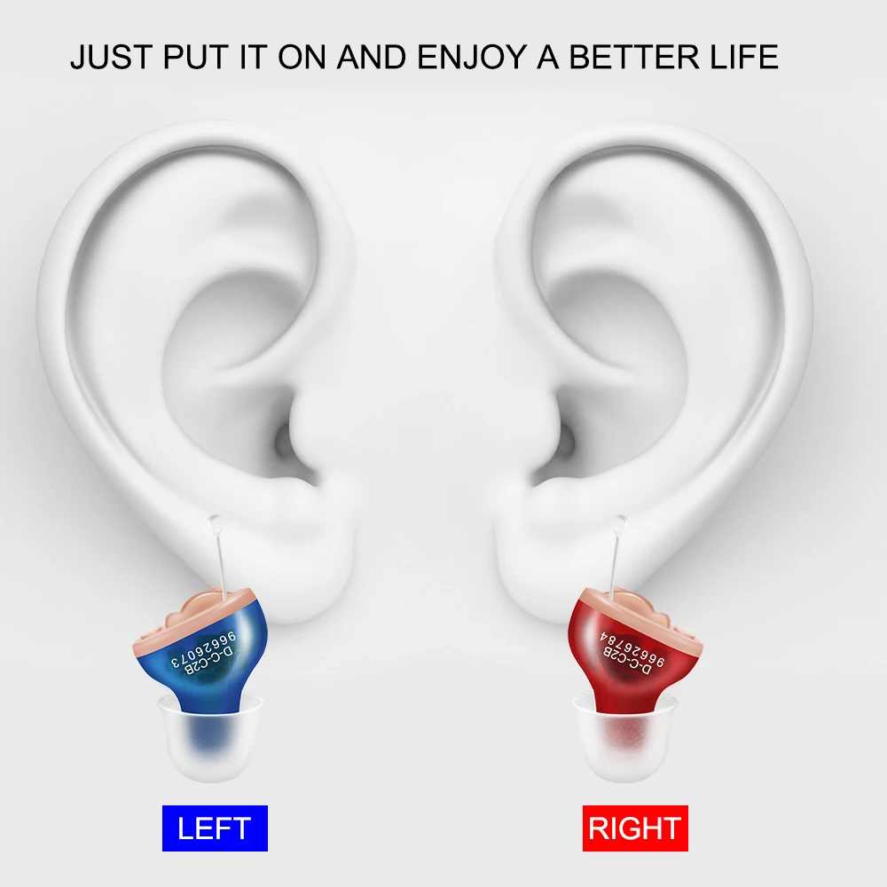 Hearing Aids Small Inner Ear Invisible Digital Hearing Aid Adjustable Wireless Mini CIC Ear Best Sound Amplifier Hearing Loss 3