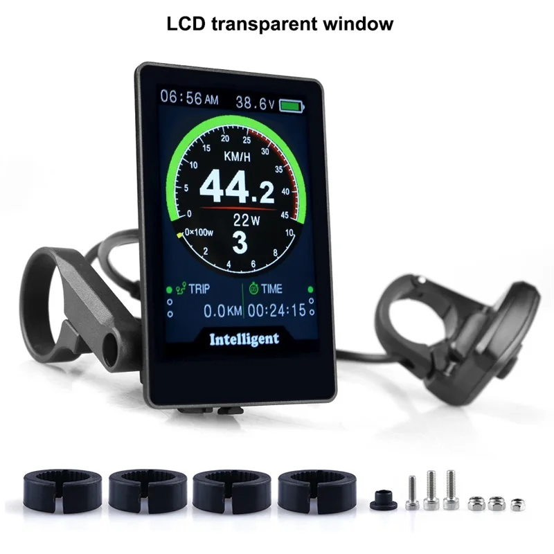 듀얼 인터페이스 다국어 디스플레이, 바팡 BBS 모터 UART 호환 컬러 디스플레이 860C TFT 디스플레이 화면