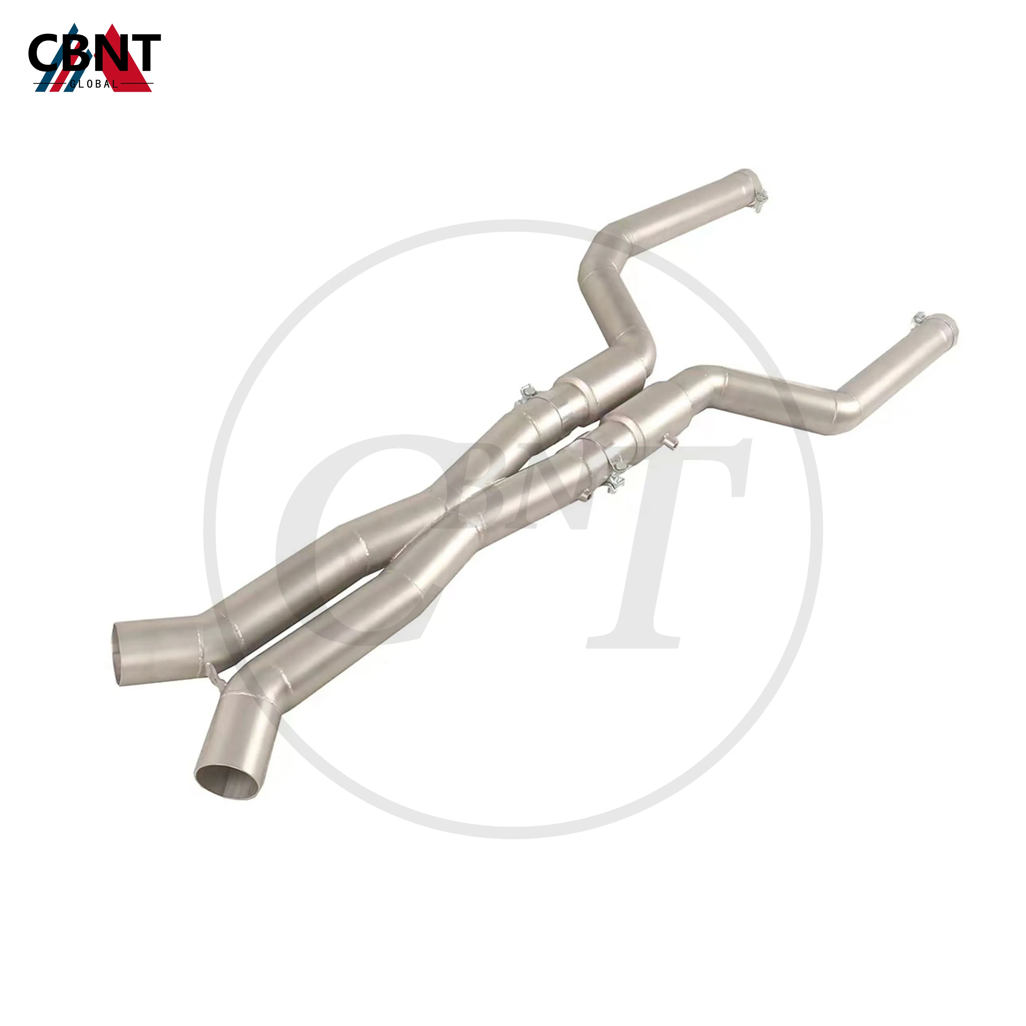 

CBNT for BMW X5M F95 X6M F96 4.4T Exhaust Middle Pipe 70mm/2.75inches SS304 Stainless Steel Tuning Mid-pipe Exhaust System