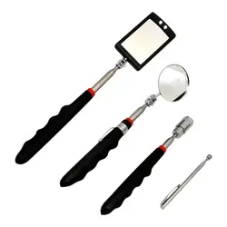 Car Detection Lens 360 Rotating Telescoping Inspection Mirror With LED Light Car Inspection Round Square Mirror Car Accessories