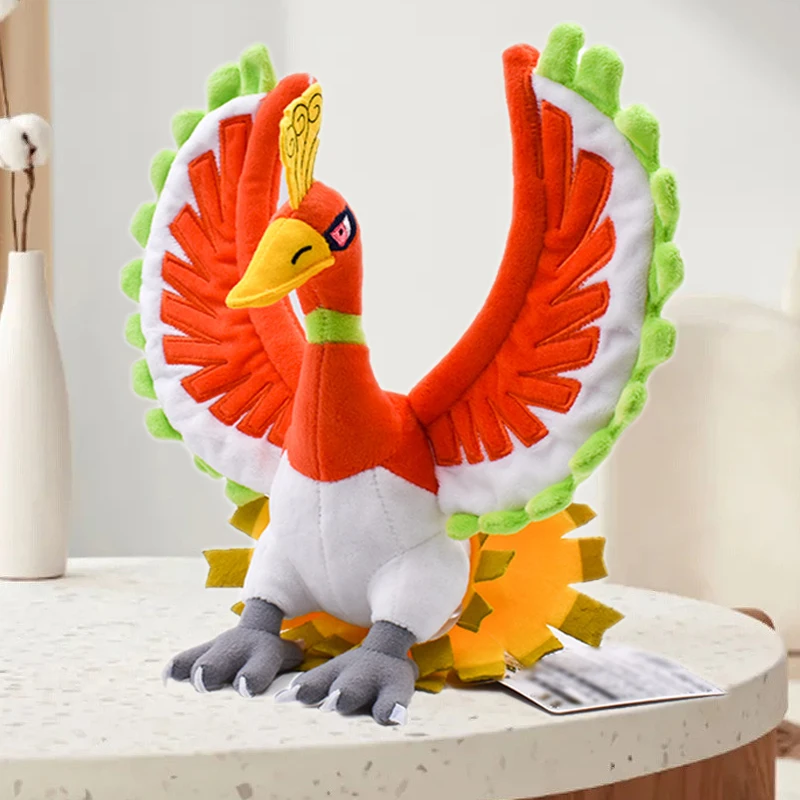 Peluche Set Galarian Zapdos, Articuno, Moltres E Ho-Oh Shiny, Regalo Natale