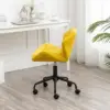 Eldon Diamond Tufted Adjustable Swivel Office Chair, Yellow 4