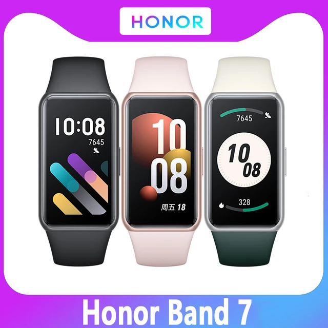 Global Version Honor Band 7 Smart band Sleep Blood Oxygen Heart Rate  Monitor 1.47'' AMOLED Screen Bluetooth 5.0 Sports Smartwatch