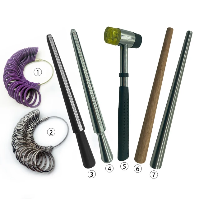 Misuratore Di Anelli Professionale - Set Con Asta Per Misure US, UK Ed Europee - Foto 10