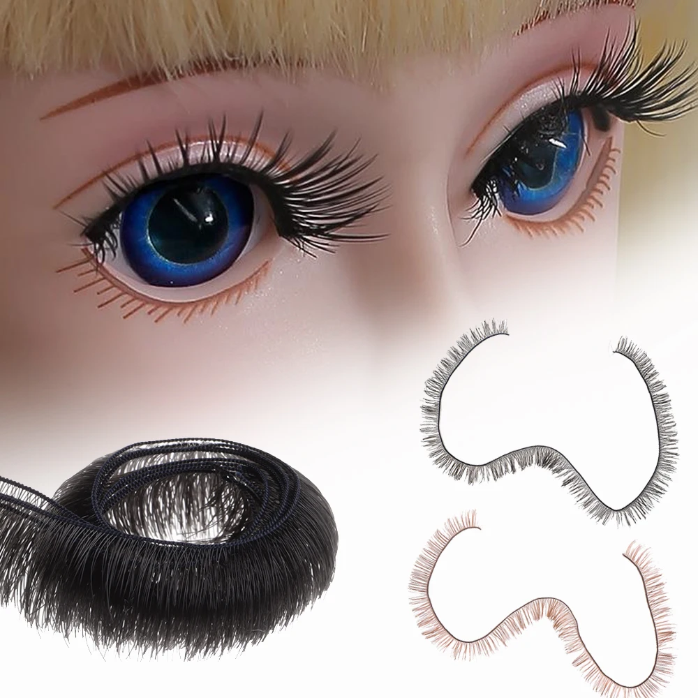 5Pcs 20CM Doll Eyelashes Black Brown 0.5/0.8/1CM Eye Lash Tawny For Baby  Dolls Toy DIY Accessory Doll Parts Decoration Kids Gift - AliExpress