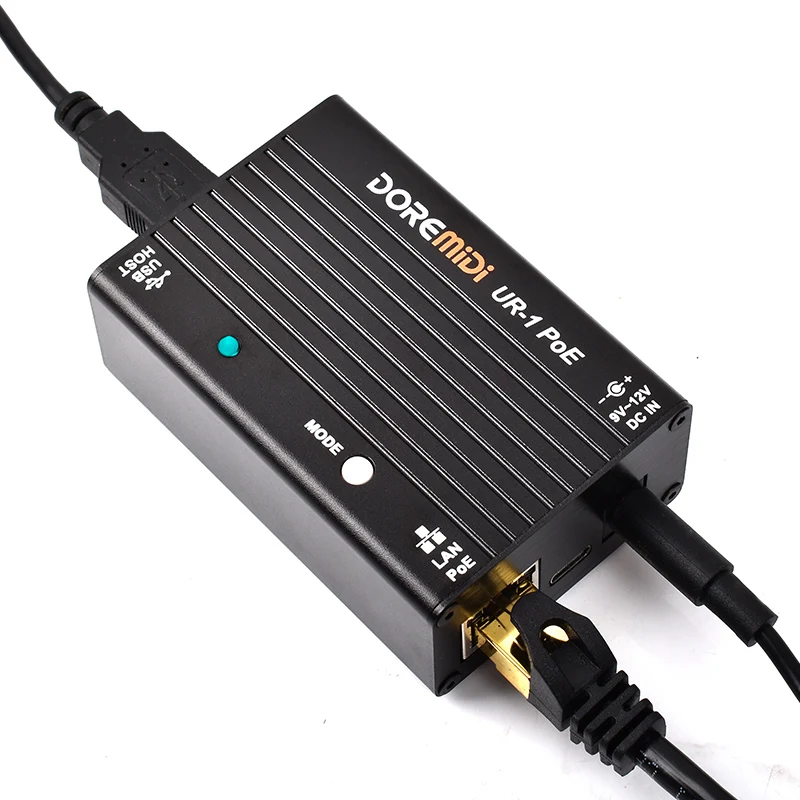 DOREMiDi 고속 USB MIDI 네트워크(UR-1 PoE) - RTP MIDI 네트워크 MIDI 박스 인터페이스