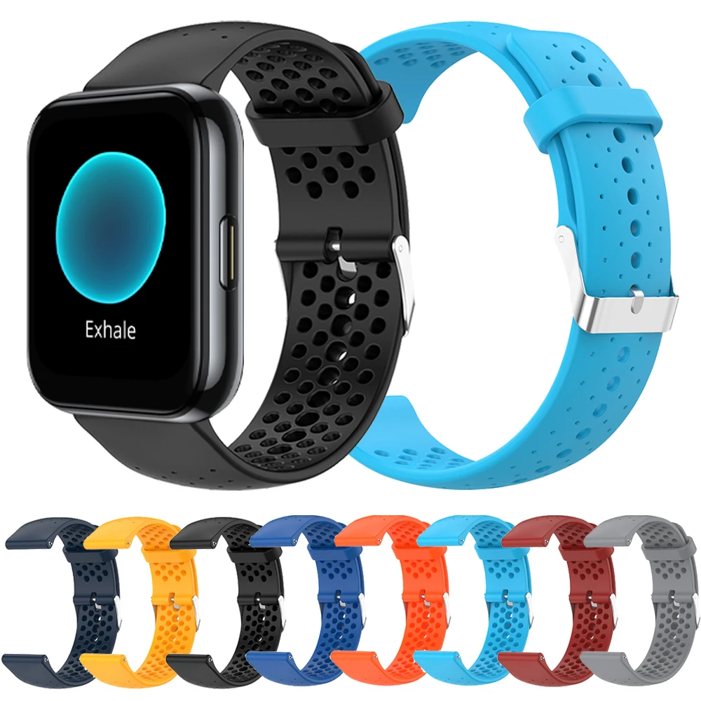 Silicone Strap For Realme Watch S Pro Band Watchband Realme Watch 2 Pro Bands Replace Bracelet 20Mm 22Mm Sport Wrist Accessories