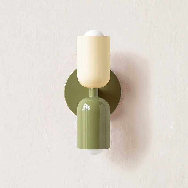 Nordic LED Wall Lamp Modern Macaron Decorative Sconces For Bedroom Bedside Study Living Rooms TV Backdrop
