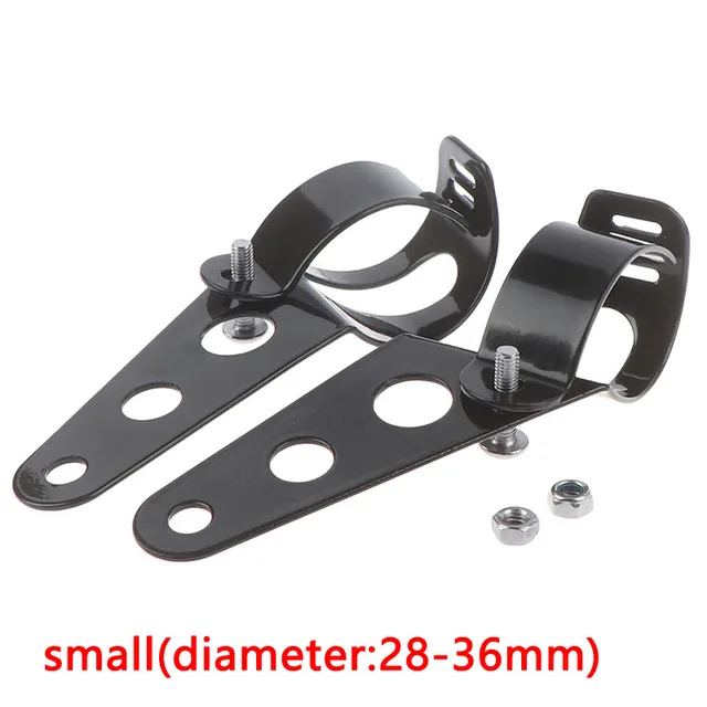 2X 22-31mm Motorcycle Fork Mount Bracket Holder Clamp Spot Fog Light Headlight - Foto 4