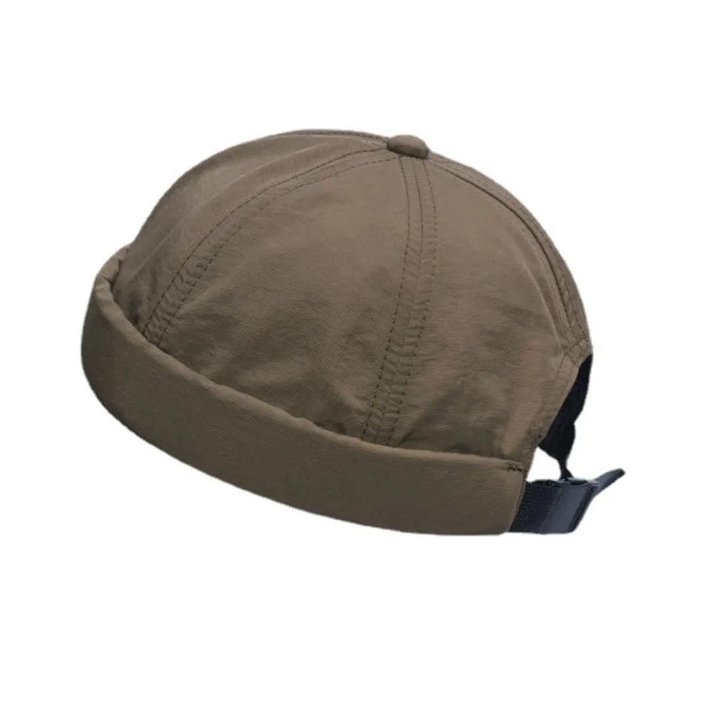Quick Dry Brimless Hat Lightweight Daily Beanie Mesh Beanie Docker Cap Sailor Rolled Cuff Harbour Hat Casual Skullcap 3